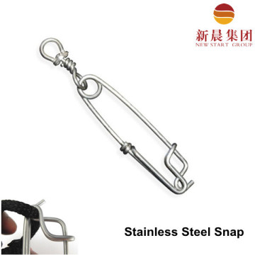 maximum strength stainless steel longline snap with swivel
