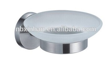 Hotel balfour bathroom accessories Stainless steel soap dish glass soap dish