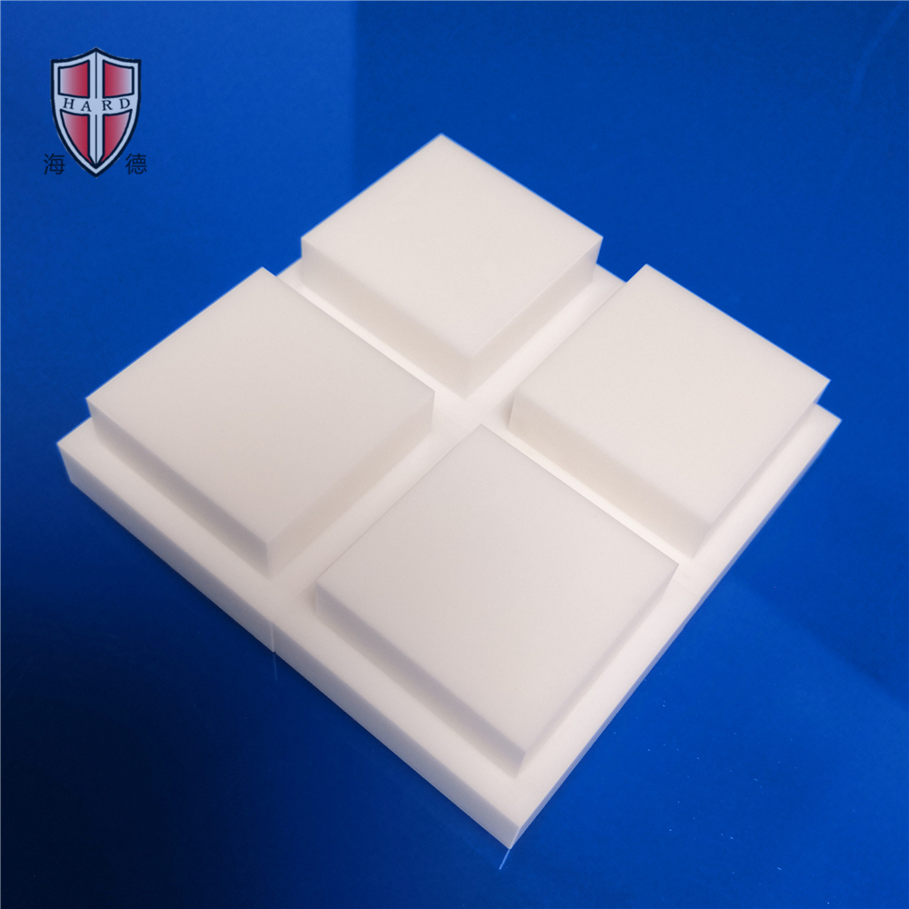 White Insulation Zirconia Ceramic Square Combination Block