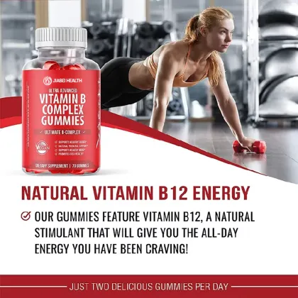 Strawberry Flavored Vitamin B Complex Gummies
