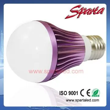 7W High-power LED Bulb with 450lm Luminous Flux, E27 Base