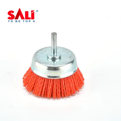 Red Nylon Shaft Polishing Brush for Drill Machines