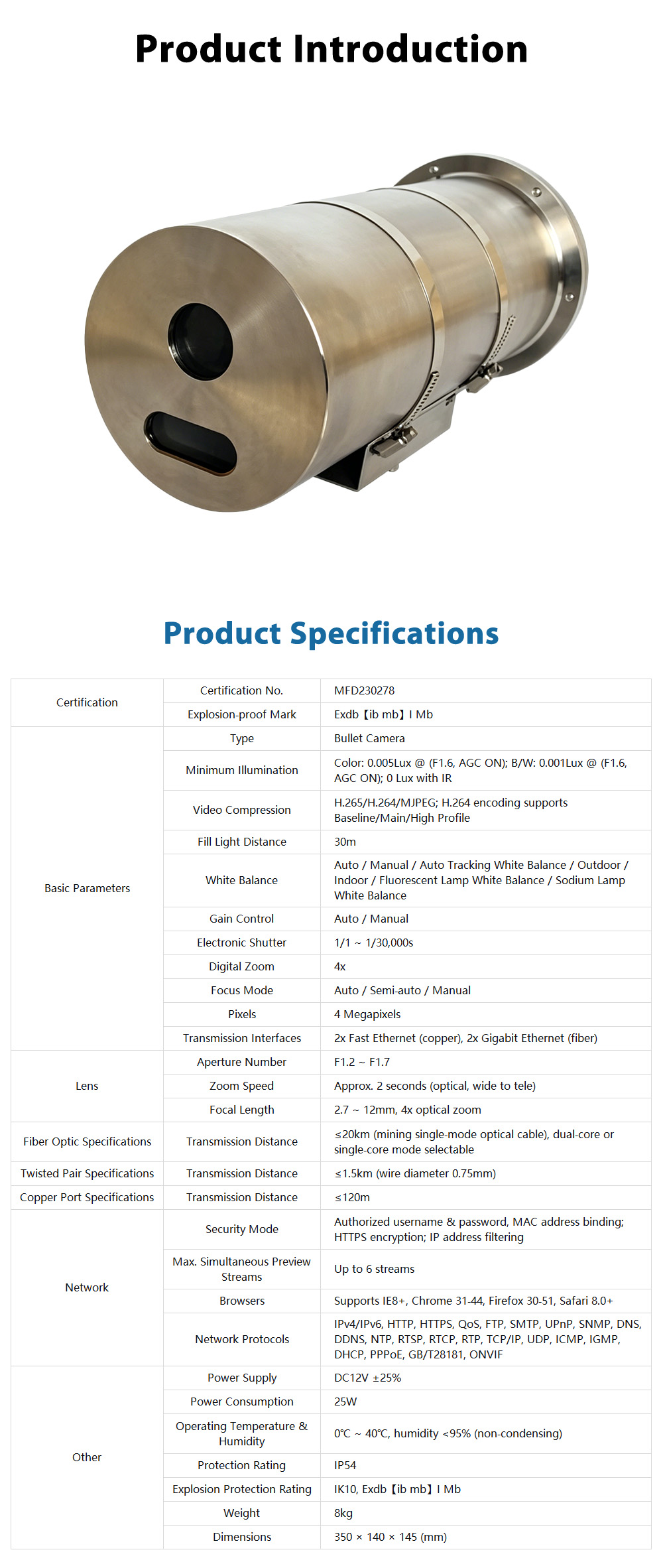 KBA127Mining Explosion‑Proof Products (Class I)