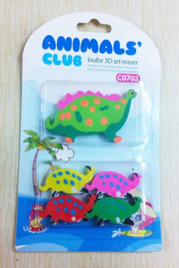 hot selling animal eraser for custom shape eraser