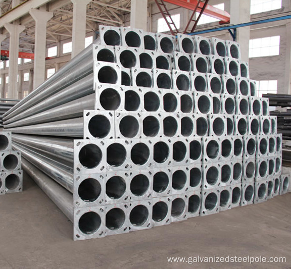 9M Round Galvanizing Street Lighting Steel Pole