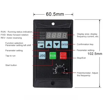 RS 485 Speed Control Inverter: 400W Three-Phase 380V Input to Output Converter
