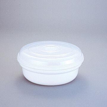 Plastic Microwave Bowl, Made of PP, Used for Steaming Food in Microwave, with Transparent Lid