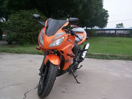 Yamaha Motorcycle Motorbile Motor 200cc Orange Drag Racing Motorcycles