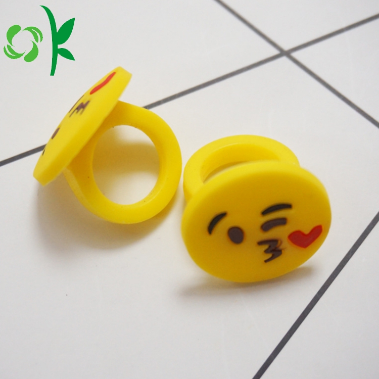 Emoji Emoticons Silicone Rings Cartoon Cute Children Rings