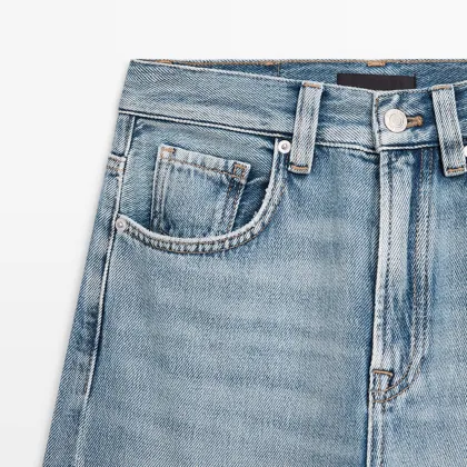 Women's high waisted wide leg jeans