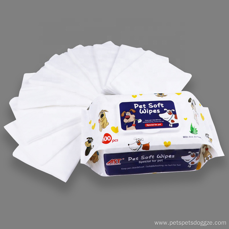 Deodorizing Pet Cleaning Wipes Pet Ear Eye Wipes