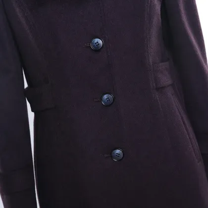 Color can be customized wool cashmere coat fabric single breasted wool coat long coat wool