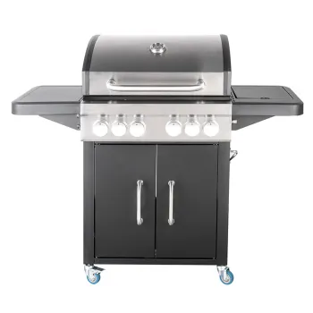 4 Burner Gas Grill BBQ with Side Burner