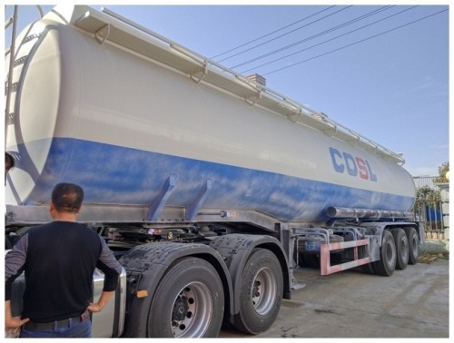 3 assen Hydrochloric Acid Solution Tanker Trailer