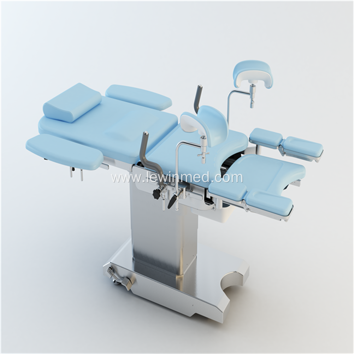 Double control electric gynecological examination bed
