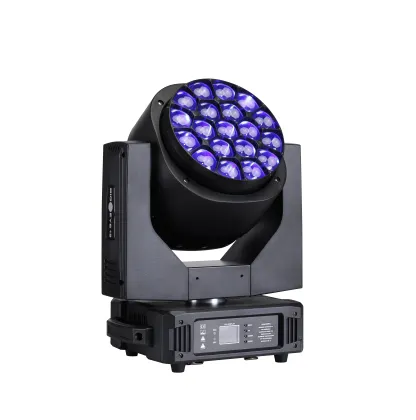 LED Zoom Wash Light 19x15W RGBW Bee Eye K10 Moving Head DMX Stage Lighting Clay Paky