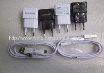Usb Charger 100% 2a Eu Plug Wall Charger + Micro Usb Cable For Samsung Galaxy S4 