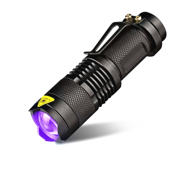 Wholesale Outdoor Camping Light: Portable Mini UV Tactical LED Flashlight with Clip