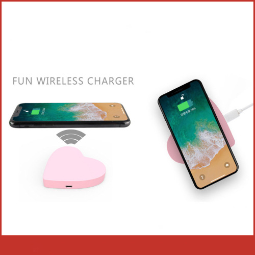 Custom Heart Shaped Wireless Bluetooth Charger