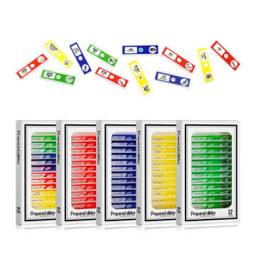 Set di diapositive per microscopio in plastica a 12 pezzi - Diversi tipi di diapositive biologiche per bambini