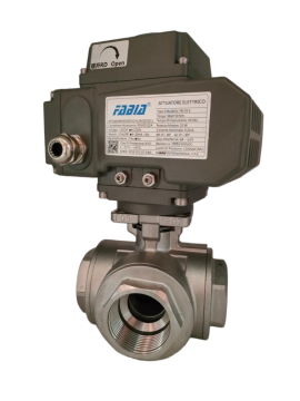 Durable Electric three-way ball valve