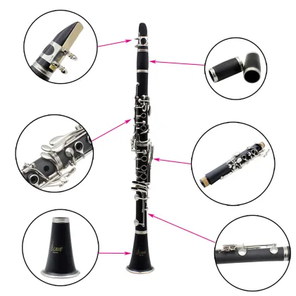 SLADE 17 Key Clarinet Falling Tune B Soprano Nickel Plating Musical Instruments Professional Woodwind Instruments