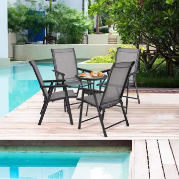 Folding Steel Outdoor Lounge Chairs for Events