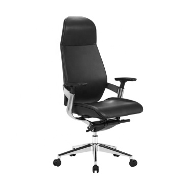 Ergonomic High Back Leather Office Chair with Lumbar Support and Headrest