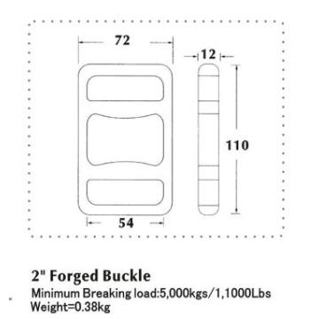 鍛造バックル破断荷重5000KG / 4000KG / 3000KG