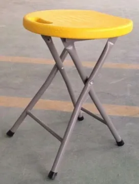 Light weight plastic folding stool for outdoor