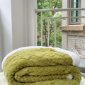 2 side Lamb wool warm sofa blanket