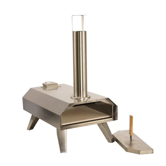 Outdoor Wood Pellet Pizza Oven Wood Fired Pizza Maker Portable Stainless Steel Pizza Grill
