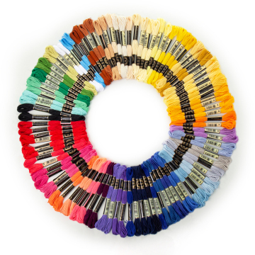 50 Colors Polyester Embroidery Thread Set: Hot Sale for DIY Cross Stitch Projects