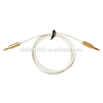 1m 3.5mm Jack White Auxiliary Cable Audio Lead Top quality