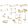 Gold Multi-style bathroom towel storage for bathroom