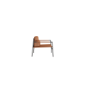 Modern Living Room Genuine Leather Arm Chair