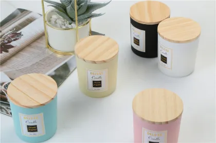 Green Rose Gold Libbey Candle Jars with Lids - Set for Candle Making