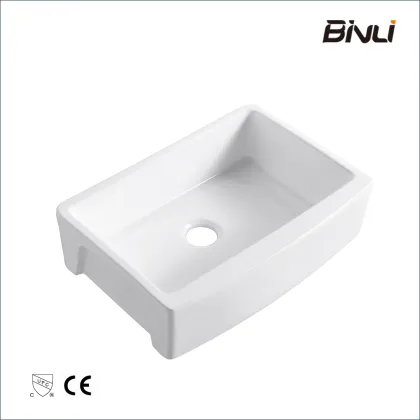 Ceramic Single Basin Hidden Kitchen Sink for Farmhouse American Standard