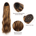 Alleader تسليط الضوء على Haiepiece Long Water Wave Wave Pony Tail Extension التمديد الاصطناعي للاستخدام اليومي