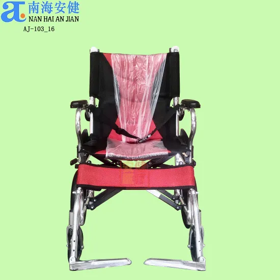 Manual Portable Aluminum Transport Wheelchair with Swing Away Footrest - AJ-103_12