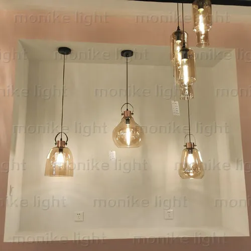 Modern Nordic glass diamond pendant lights