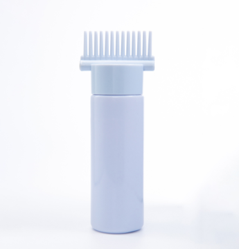 Bottiglie di olio per capelli del salone con pettine - bottiglie di shampoo in plastica da 60 ml, 80 ml, da 100 ml