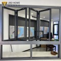Pòt Bifold aliminyòm ak Windows