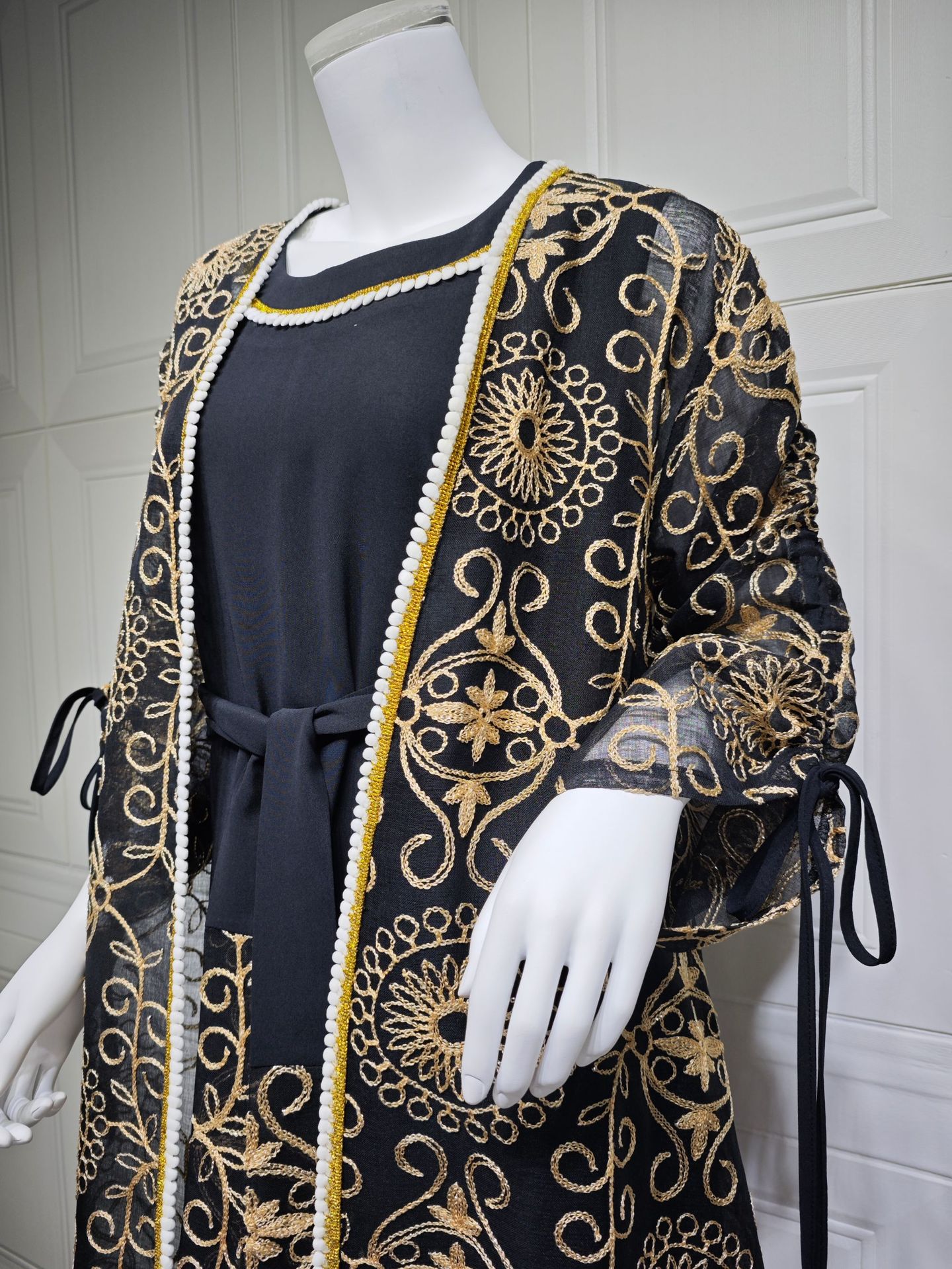 Ramadan Jalabiya Abaya Set AB432 (4)