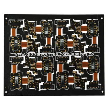 6 layer rigid-flex board with hole size of 0.25mm