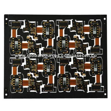 6 layer rigid-flex board with hole size of 0.25mm