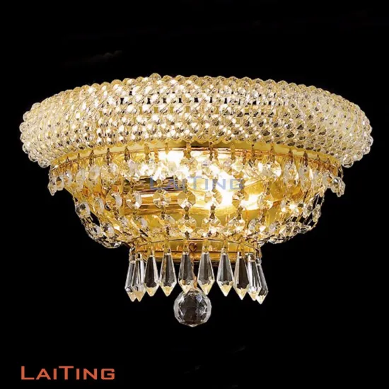 European Royal Crystal Wall Lamp for Bedroom and Cabinet