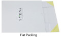 Boîte à chaussures femme cravate ruban en carton blanc