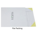 Luxury white gift packaging box with ribbon