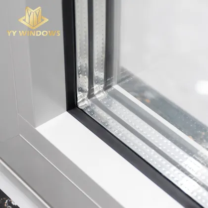 YY Windows High Efficiency 40dB Aluminum Soundproof Casement Window